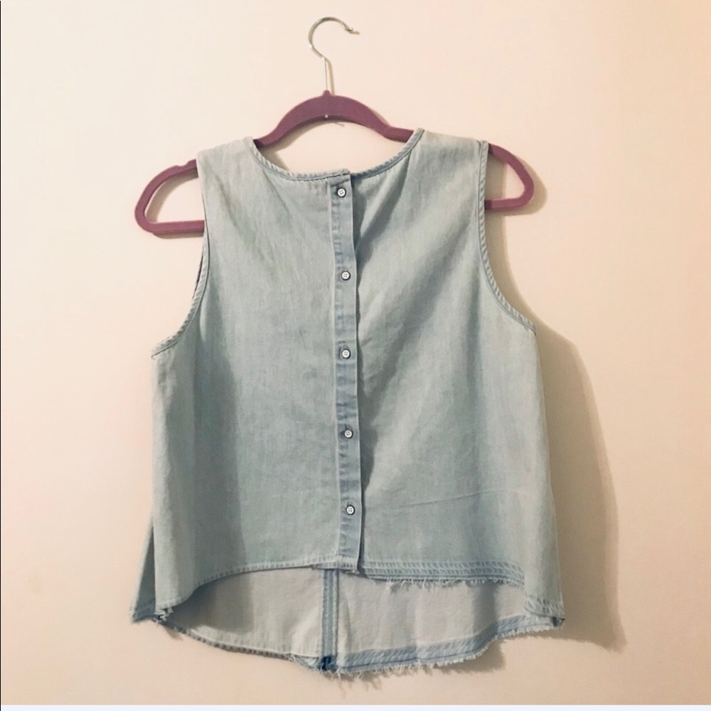 *BOGO FREE* Light Wash Denim Tank - Picture 3 of 4